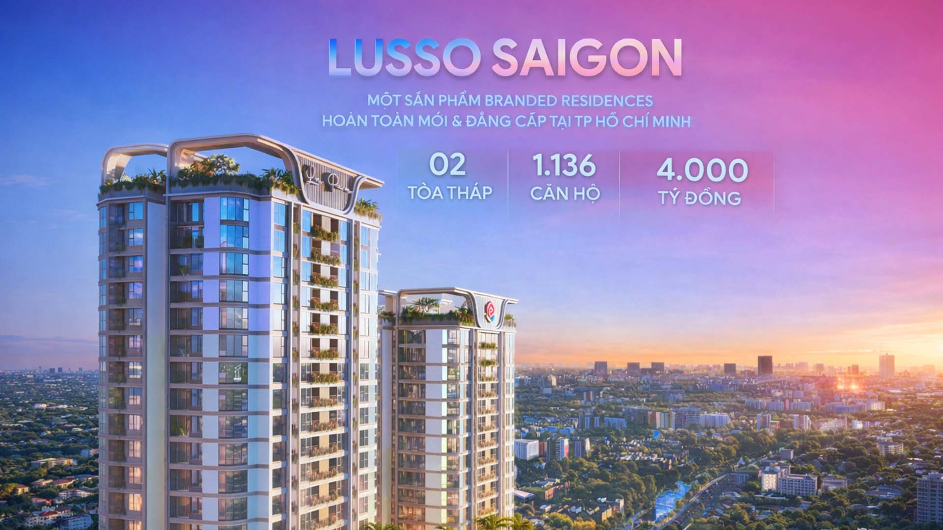Phối cảnh tổng thể dự án Lusso Saigon